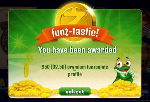 completing account detail and personal information funzpoints