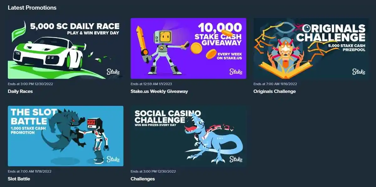 stake social casino promotions