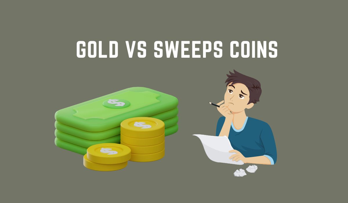 gold coins versus sweeps cash image boy wondering and taking notes