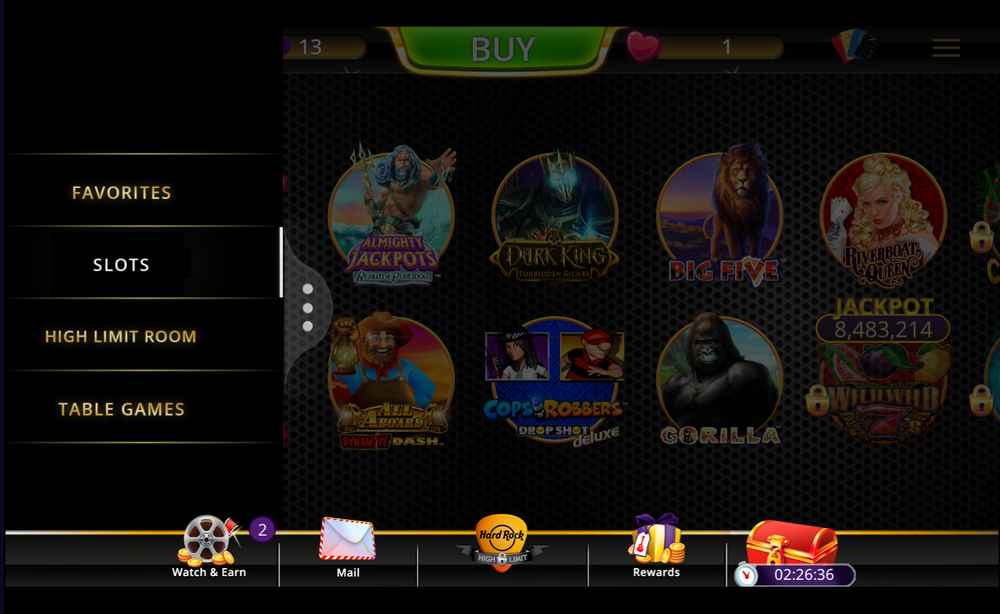 hard rock casino additional features mobile app 