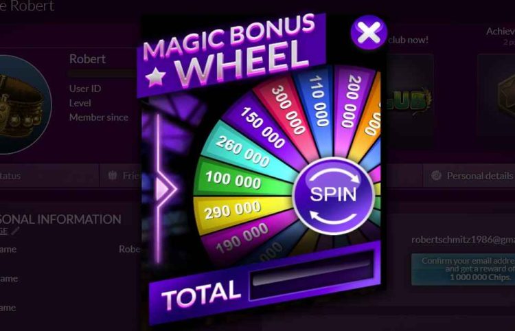 magic bonus wheel myjackpot casino 