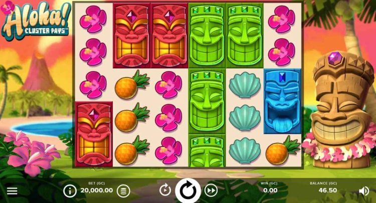 aloha cluster pays slot game 