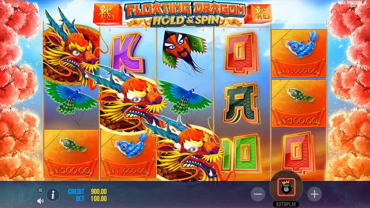 Floating Dragon by Pragmatic Play Slot Screenshot with 3 Scatters 