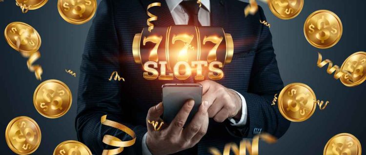 online casino smartphone with slot jackpot 