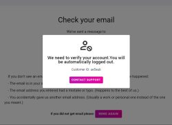 verification email pulsz bingo