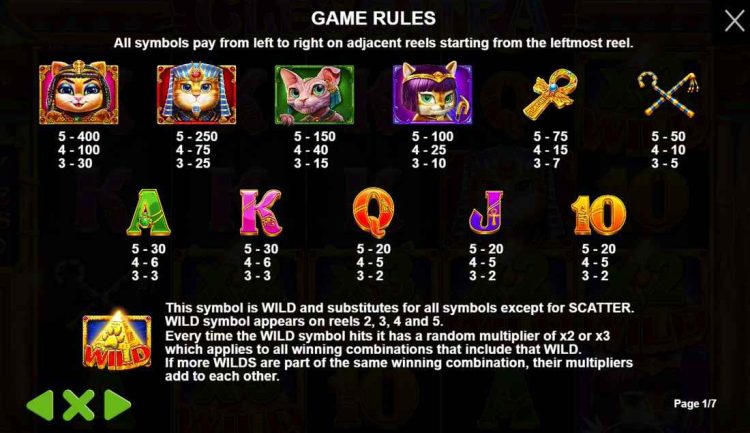 cleocatraslot game rules and symbols