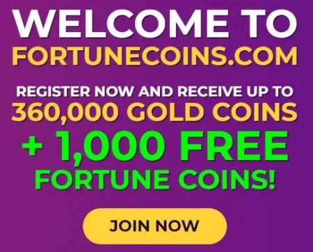 sign up offer fortune coins