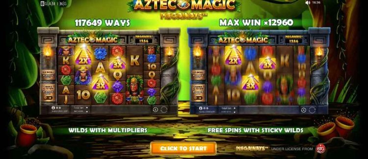 aztec magic megaways slot design 