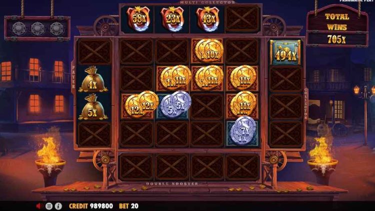 free spins round interface cowboycoins