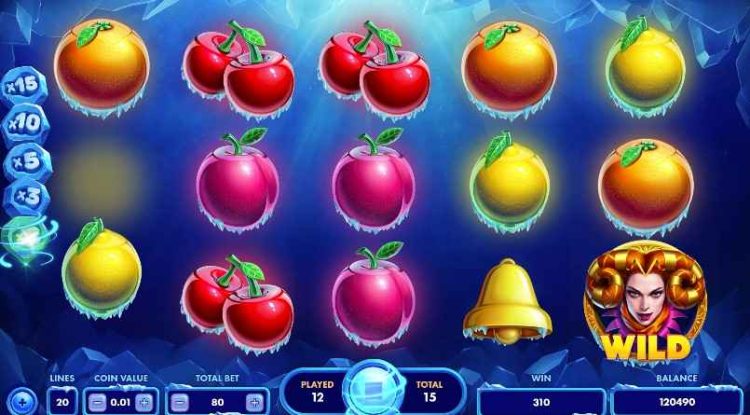 frosty fruits bonus round interface 