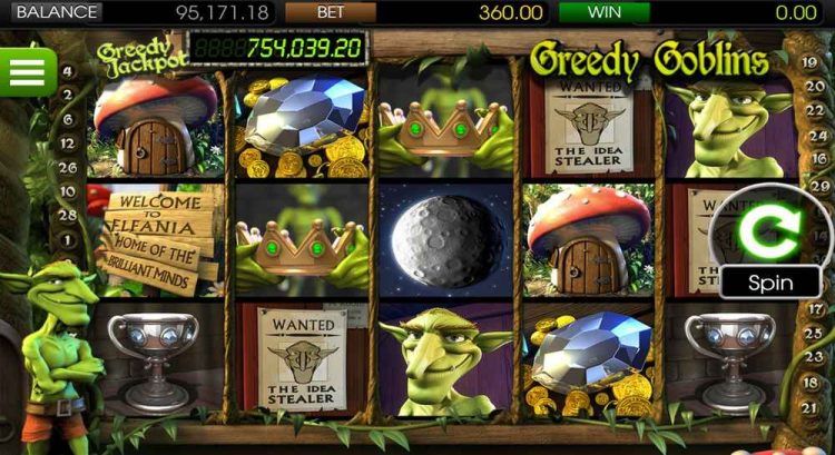 greedy goblins slot interface 