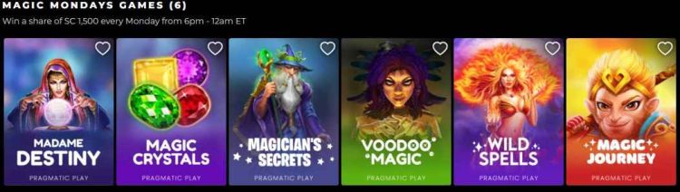magic mondays prize drops games wow vegas 