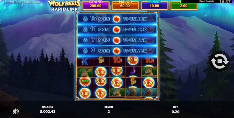 rapid link feature wolf reels slot 