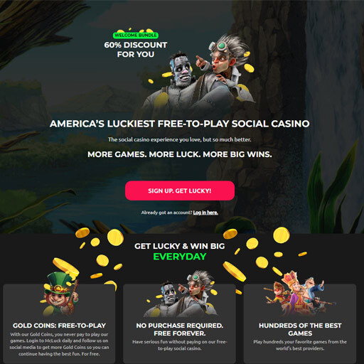 step 2 sign up mcluck casino