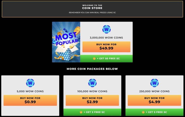 wowvegas casino discounted coin packages store 
