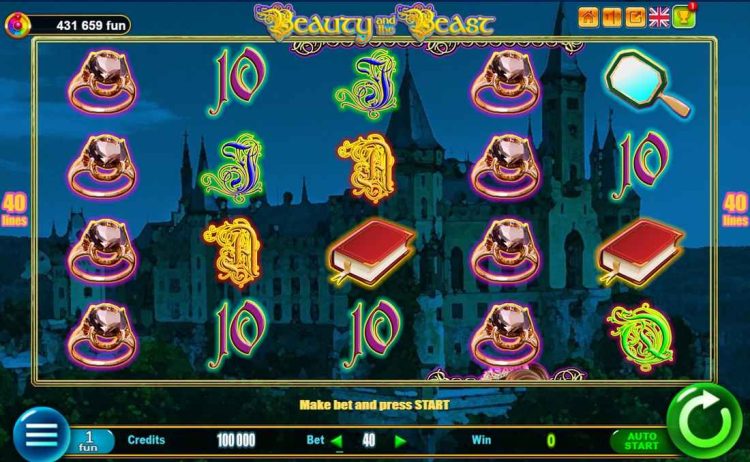 beauty and the beast slot interface 