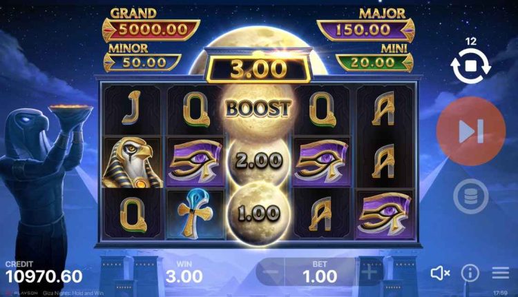 boost feature nights giza slot 