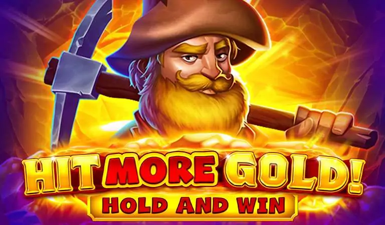 hit more gold hold and win slot logo