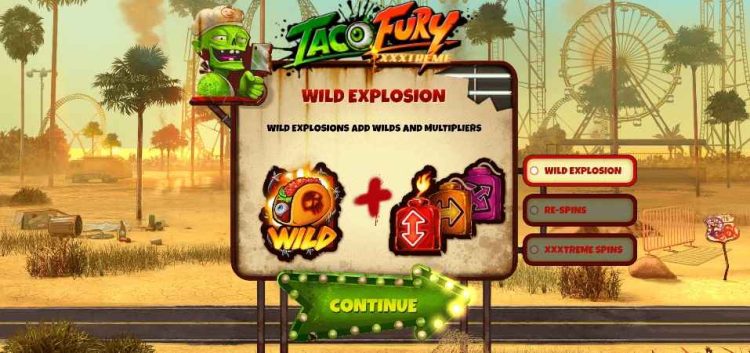taco fury slot design 