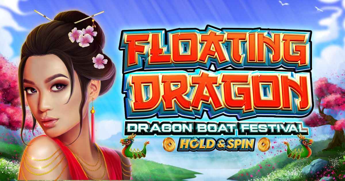 floating dragon dragon boat festival hold and spin slot logo