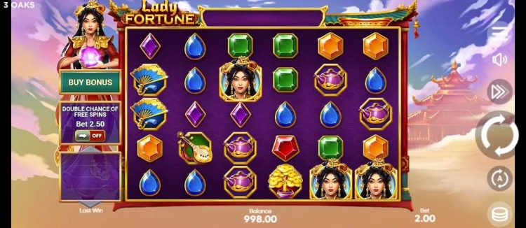 lady fortune slot interface 