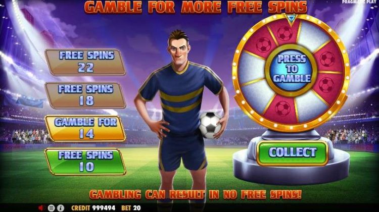 score and spin gamble feature 