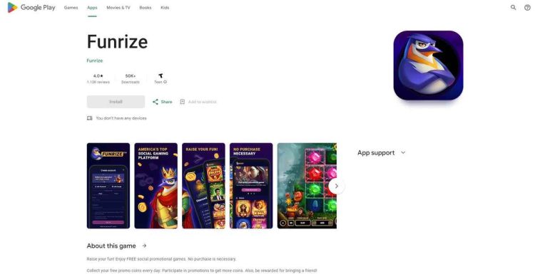 funrize casino app google play store