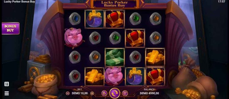 lucky porker bonus buy slot gameplay 