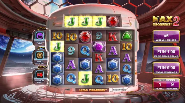 maxmegaways slot free spins bonus round interface 