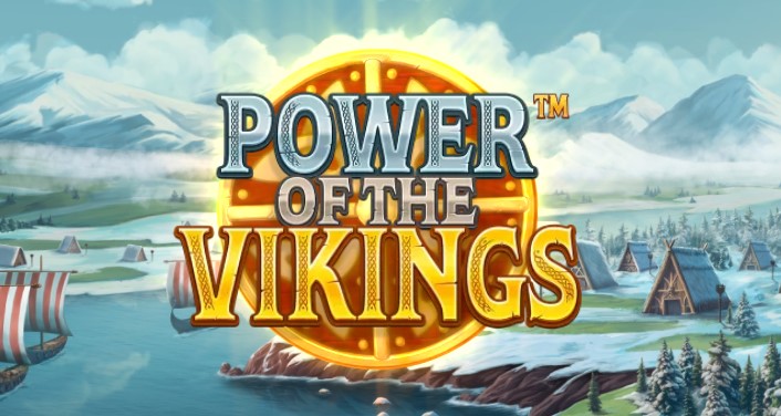 power of the vikings slot logo booming