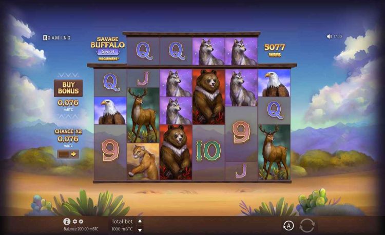 savage buffalo spirit megaways slot interface 