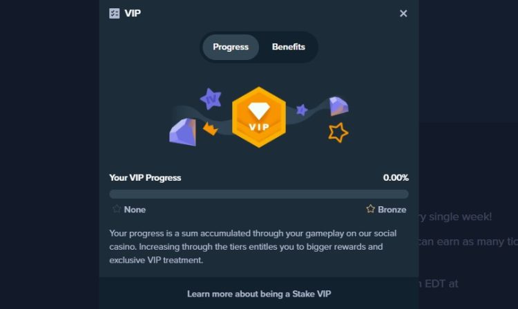 stakeus vip program progress bar 
