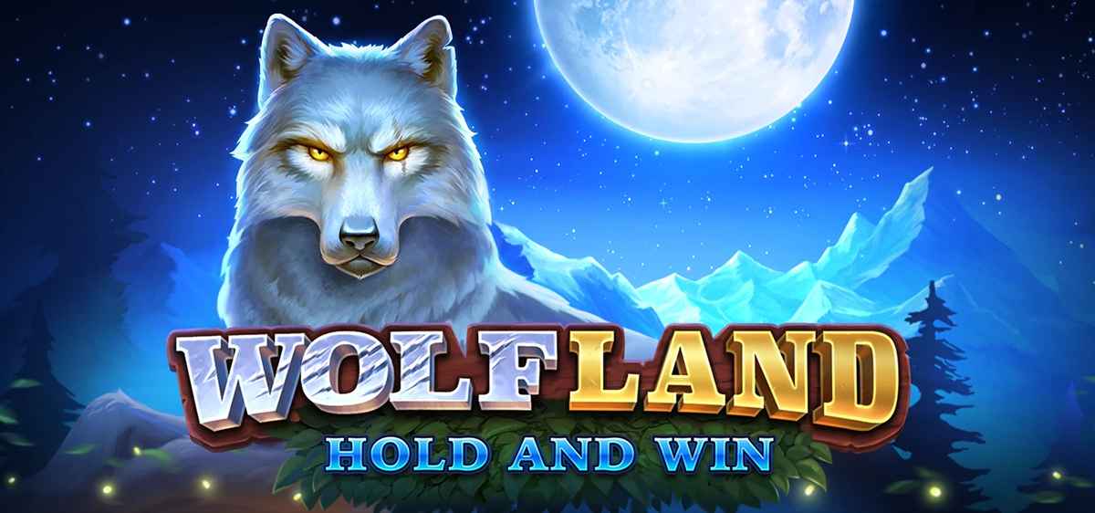 wolf land hold and win slot logo