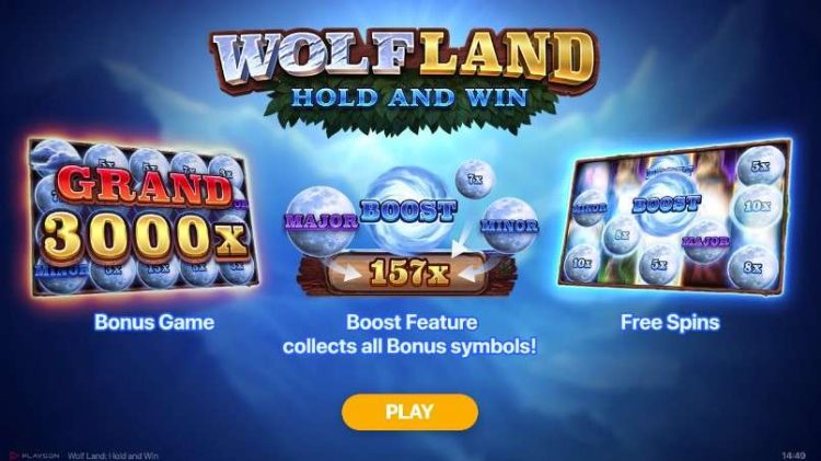 wolf land hold and win landing slot design 