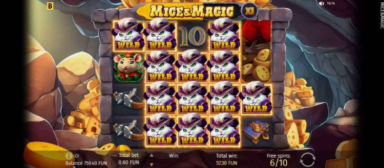free spins feature micemagic