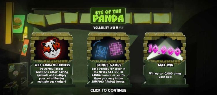 eye of the panda slot landing design