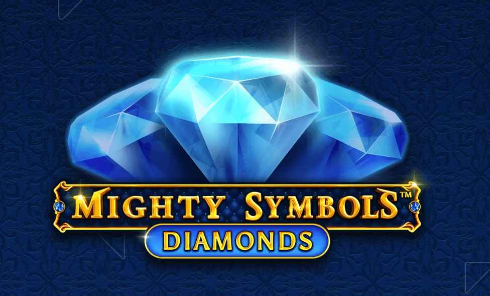 mighty symbols diamonds slot logo
