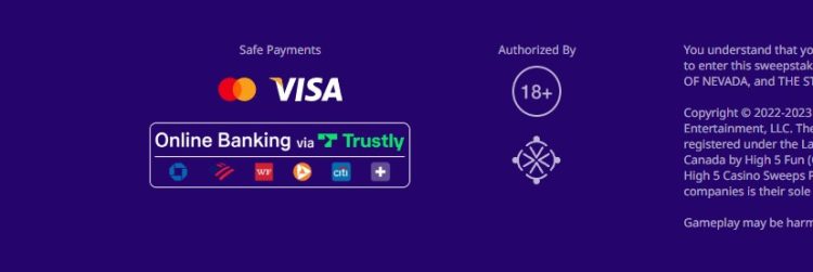 payment methods high5