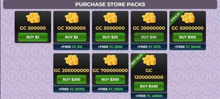 purchase store fortune coins
