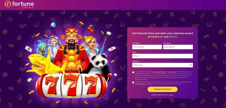 sign up fortune coins casino