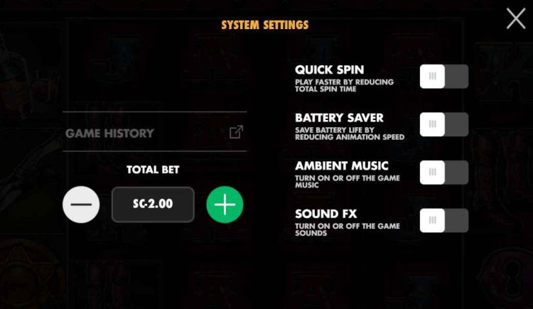 system settings thewildgang