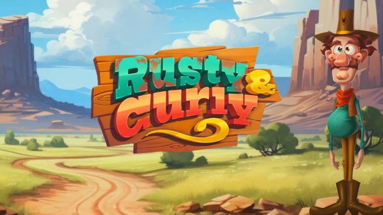 rusty curly slot banner