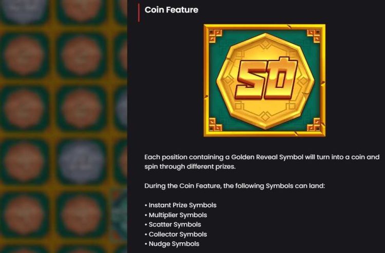 coin feature info bossbear push gaming