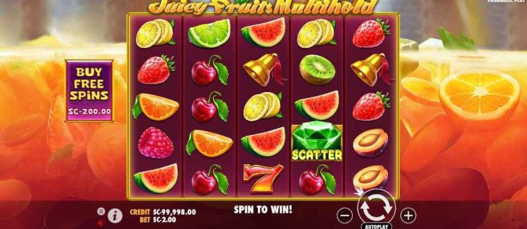 juicy fruits multihold slot interface