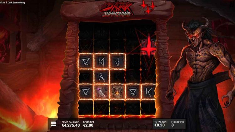 trial by hellfire bonus feature dark summoning