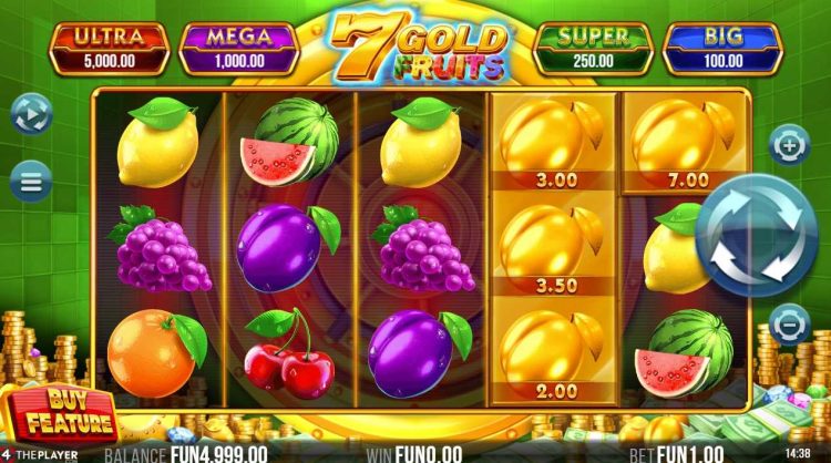 7 gold fruits slot ui