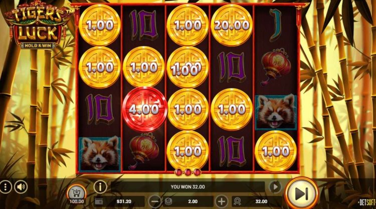 hold and win bonus round tigers luck