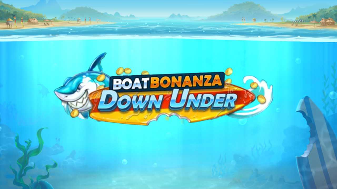 boat bonanza down under slot banner