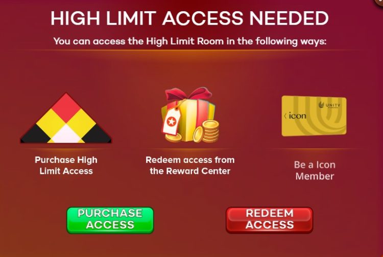 high limit room conditions 