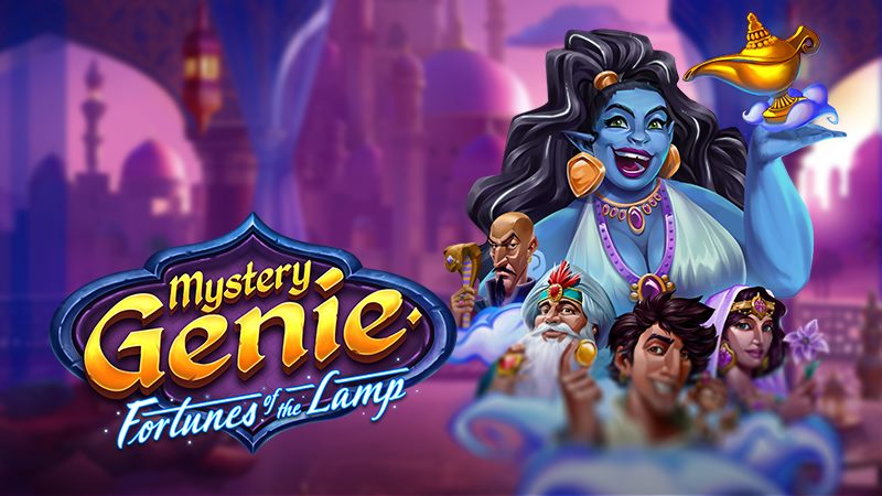 mystery genie fortunes of the lamp slot banner
